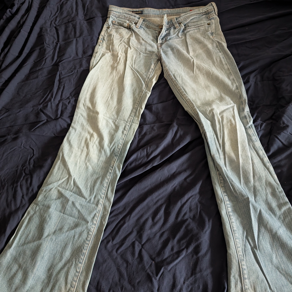 Light Wash Flared Jeans